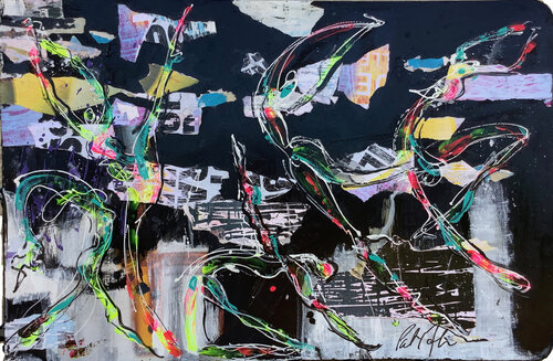 LIBERTE arc en ciel di PatMoli, Altri media in vendita su Singulart