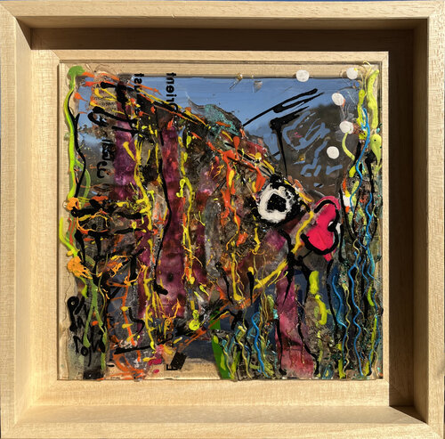 Poisson O sur plexiglas by PatMoli, Painting for Sale on Singulart