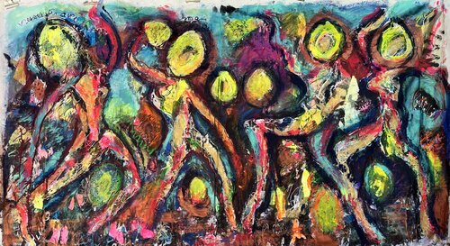 YANOMAMI DANSE di PatMoli, Pittura in vendita su Singulart