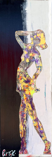 DANSEUSE RELIEF OR SUR TOILE von PatMoli, Malerei kaufen auf Singulart