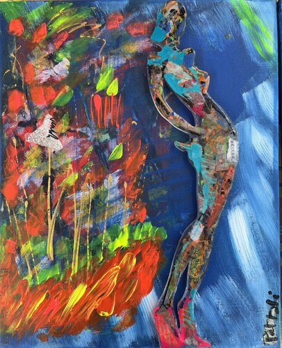 TOP MONICA EN RELIEF SUR TOILE 2 di PatMoli, Altri media in vendita su Singulart