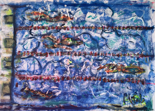 Natation Olympique di PatMoli, Pittura in vendita su Singulart