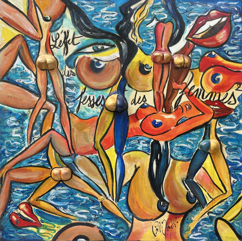 L'effet des fesses des femmes van PatMoli, Schilderij te koop op Singulart