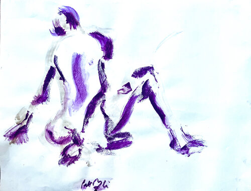 Nu essentiel 1 par PatMoli, Œuvre sur papier en vente sur Singulart