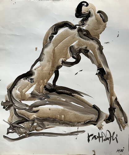 CALENDRIER FEMME NUE  MAI di PatMoli, Disegno in vendita su Singulart