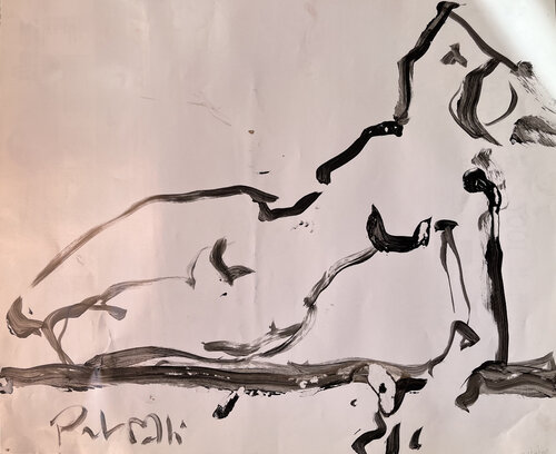 CALENDRIER FEMME NUE OCTOBRE van PatMoli, Tekening te koop op Singulart