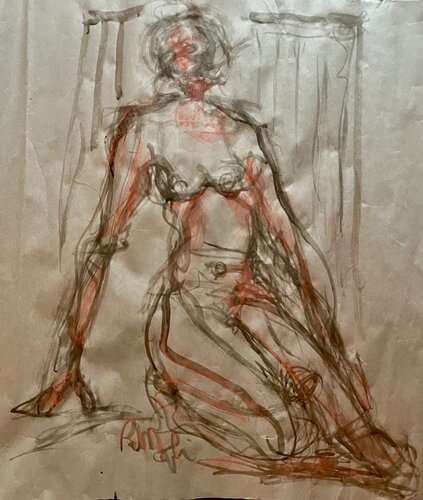 Femme 1 sur Craft di PatMoli, Disegno in vendita su Singulart
