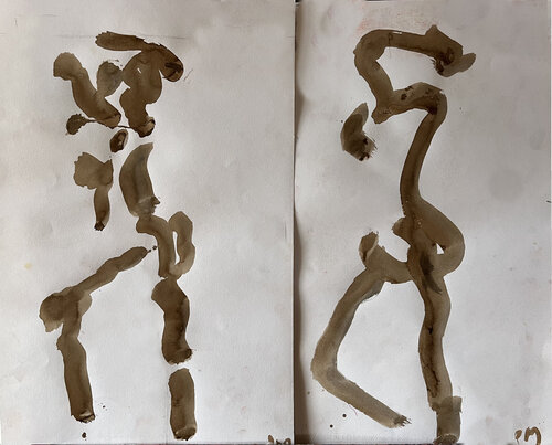 EMPRUNTES Y Z by PatMoli, Drawing for Sale on Singulart