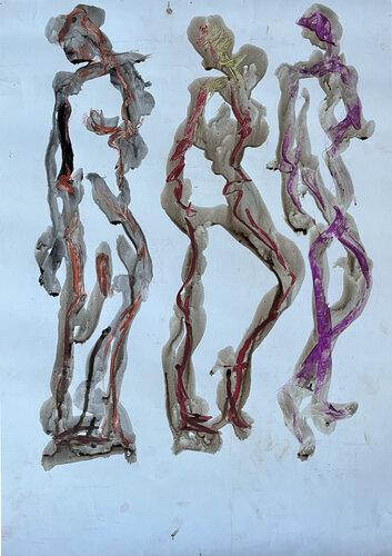 3 EMPRUNTES von PatMoli, Werk auf Papier kaufen auf Singulart