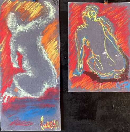 2 DOS SUR ROUGE von PatMoli, Zeichnungen kaufen auf Singulart