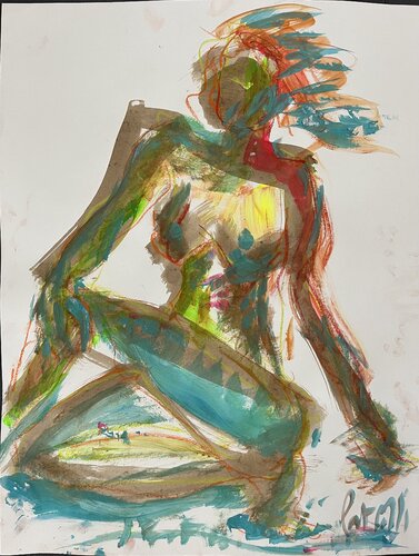 NU Indienne di PatMoli, Disegno in vendita su Singulart