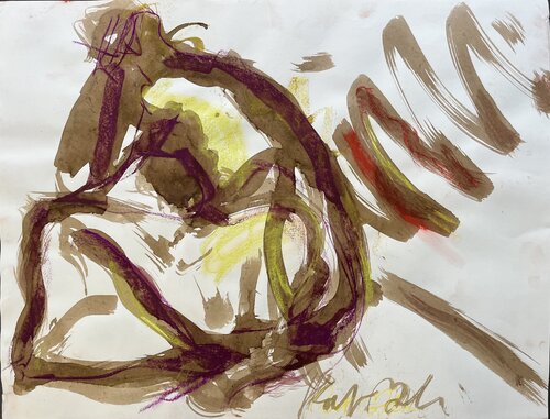 Femme pensante by PatMoli, Drawing for Sale on Singulart