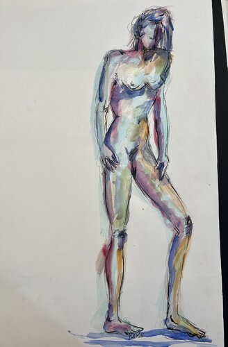 Femme en avant von PatMoli, Werk auf Papier kaufen auf Singulart