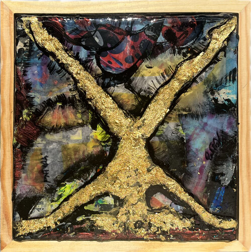 Femme tête  sous le sable di PatMoli, Pittura in vendita su Singulart