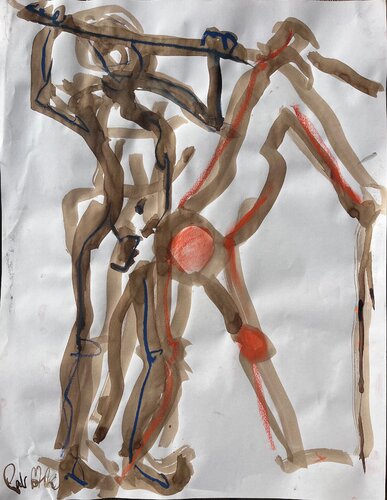 2 HOMMES di PatMoli, Pittura in vendita su Singulart