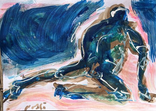 Sportif 2 by PatMoli, 油畫 for Sale on Singulart