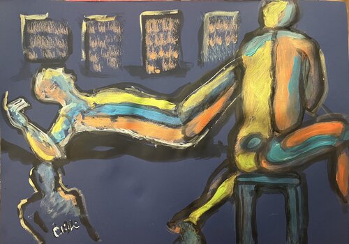 Mon Psy, ma bataille di PatMoli, Pittura in vendita su Singulart