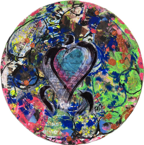 Le tabouret a un coeur by PatMoli, 기타 매체 for Sale on Singulart