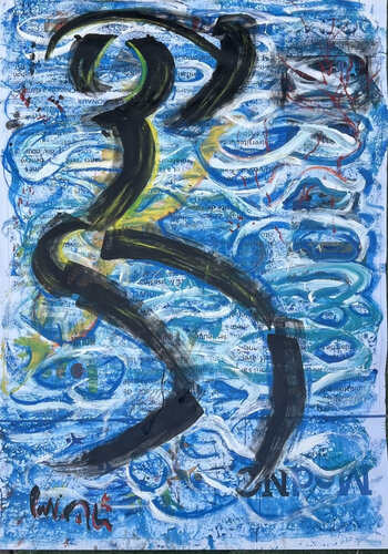 FEMME DANS L'EAU by PatMoli, Painting for Sale on Singulart