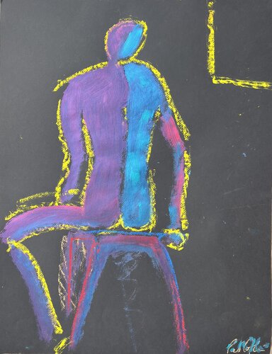 La nuit et l'ombre von PatMoli, Malerei kaufen auf Singulart