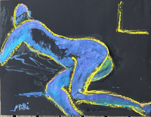 Allongé dans la nuit van PatMoli, Schilderij te koop op Singulart
