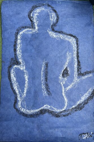 Méditation sur bleu von PatMoli, Zeichnungen kaufen auf Singulart