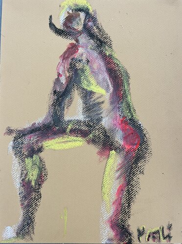 Un pied devant par PatMoli, Peinture en vente sur Singulart