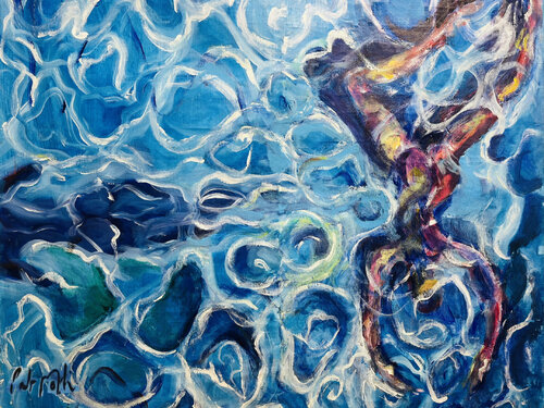 Nageurs bleu marine 1/30 van PatMoli, Fotografie te koop op Singulart