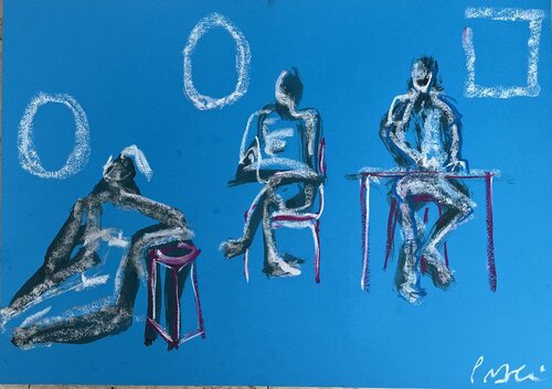 L'atelier par PatMoli, Œuvre sur papier en vente sur Singulart