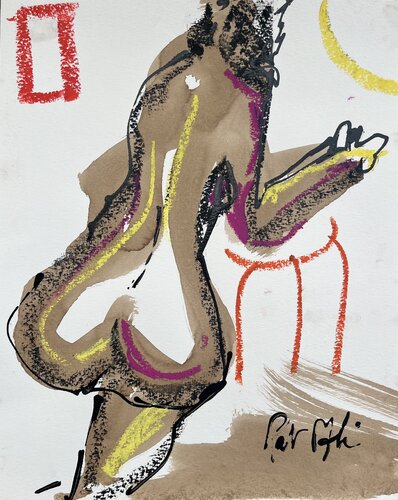 Prière by PatMoli, Drawing for Sale on Singulart