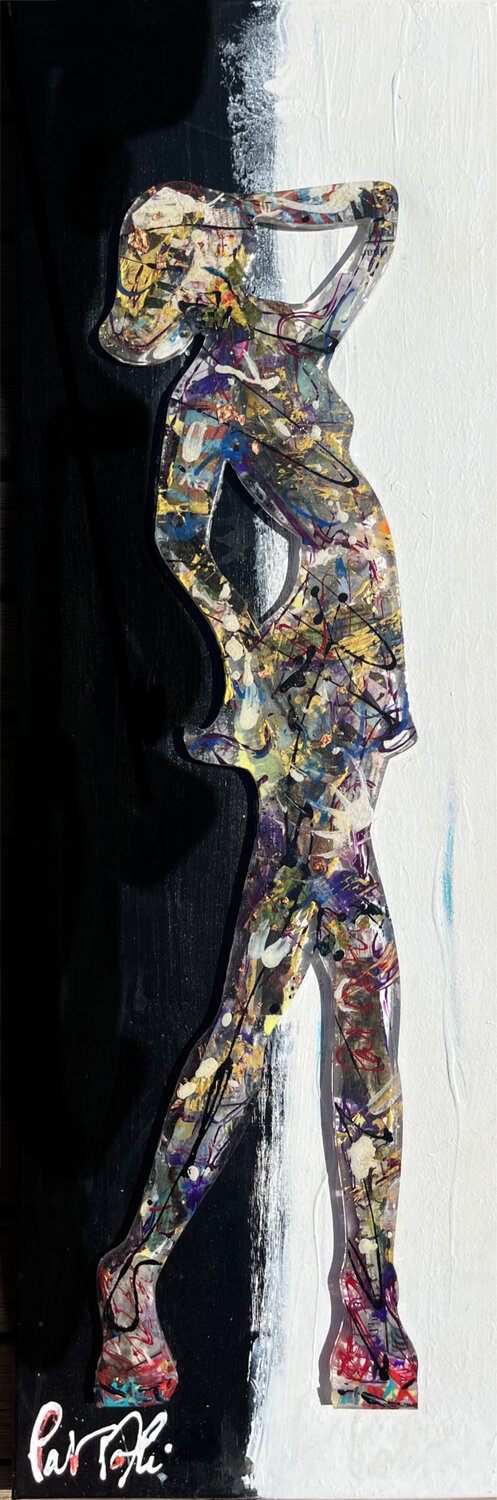 DANSEUSE EN RELIEF SUR TOILE 120 PatMoli