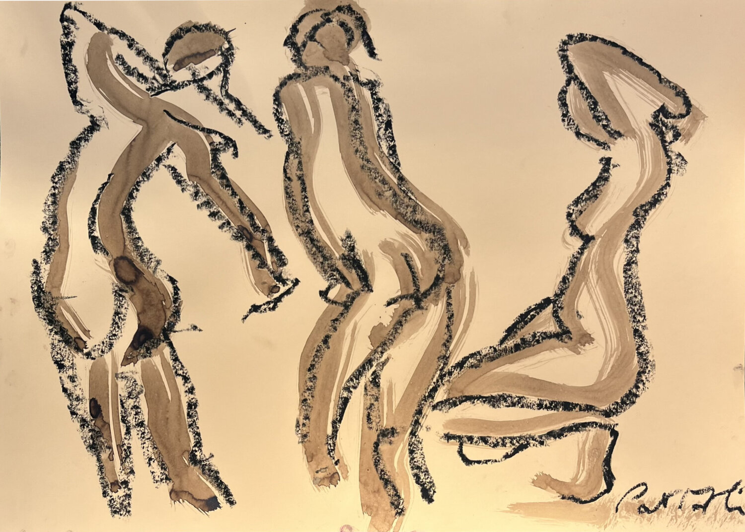 3 baigneuses PatMoli Obra en papel en venta