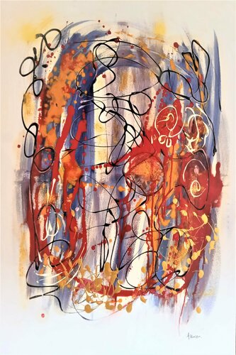 Verticalité V de Julie Allonzo, Pintura a la venta en Singulart