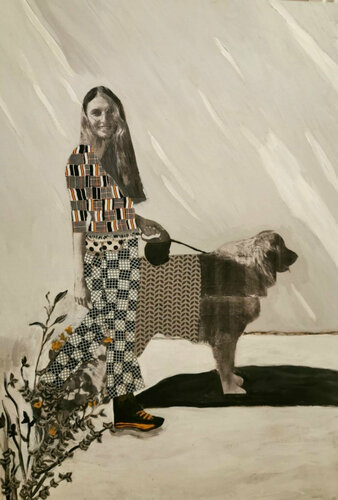 Going out for a walk di Einat Lev Ari, Pittura in vendita su Singulart