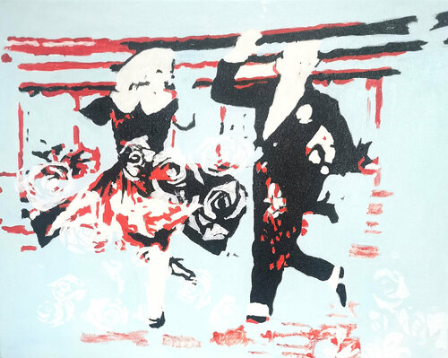 Dancing with the stars van Einat Lev Ari, Schilderij te koop op Singulart
