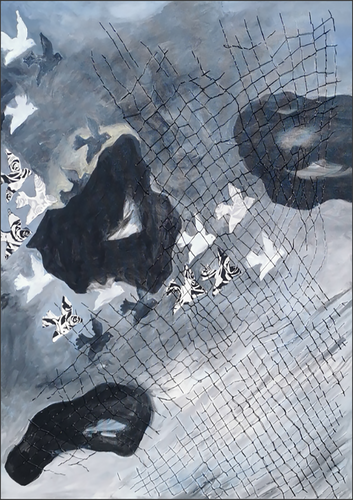 Net Trap van Einat Lev Ari, Schilderij te koop op Singulart