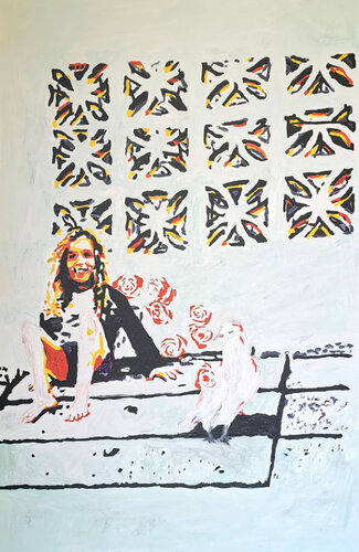 A dove with a message van Einat Lev Ari, Schilderij te koop op Singulart