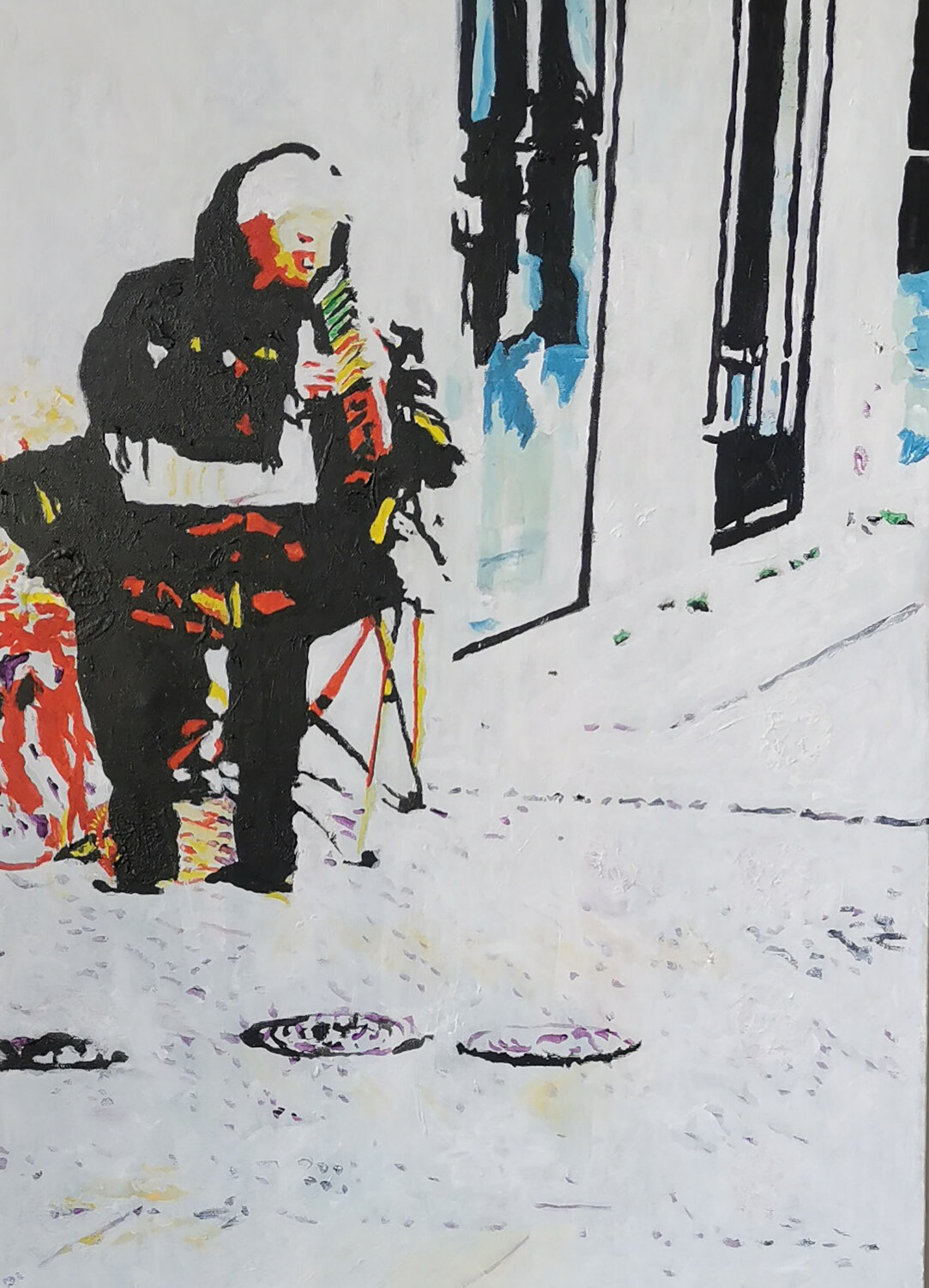 A street player on wind instruments Einat Lev Ari