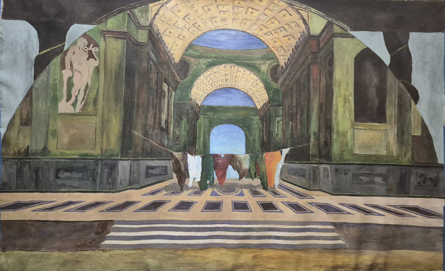 The Robes of Thought Einat Lev Ari Originalgemälde zu verkaufen