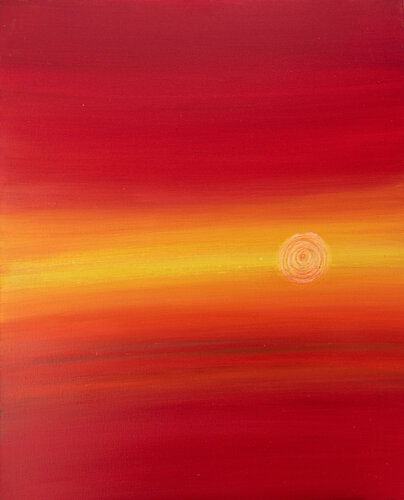 spiral red de Dorette Polnauer, Pintura a la venta en Singulart