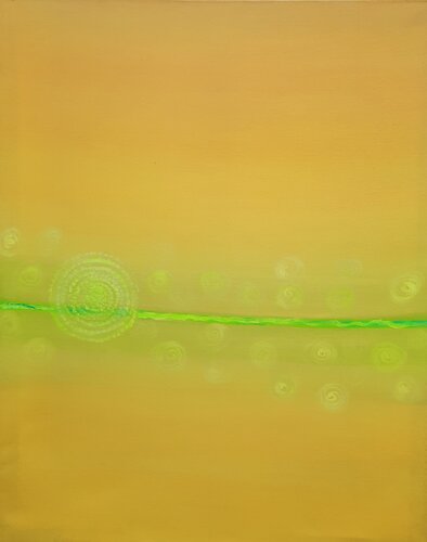 spirel yellow de Dorette Polnauer, Pintura a la venta en Singulart