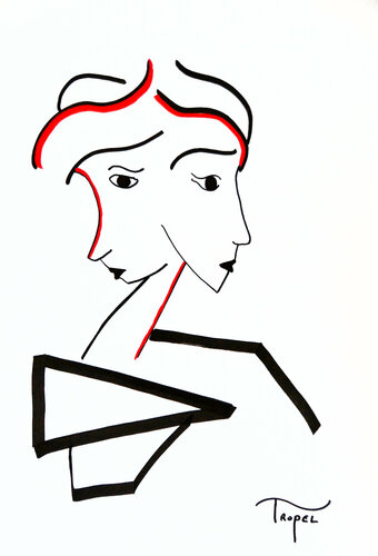 ✦  « Duo » by Tropel, Work on Paper for Sale on Singulart