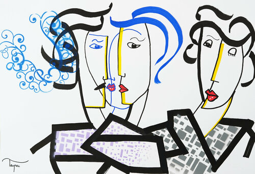 ✦  « Impassible » by Tropel, Work on Paper for Sale on Singulart