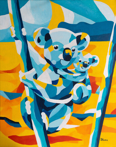 Koala with Baby von Beate Blume, Malerei kaufen auf Singulart