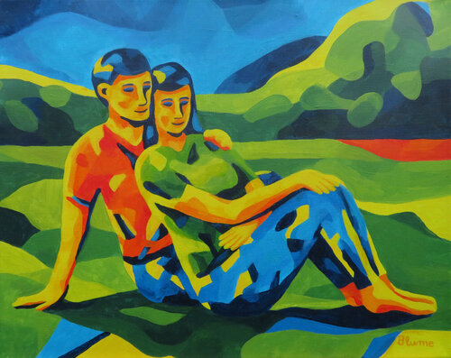 The Joy of Being Together di Beate Blume, Pittura in vendita su Singulart