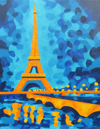 Reflections of Paris di Beate Blume, Pittura in vendita su Singulart