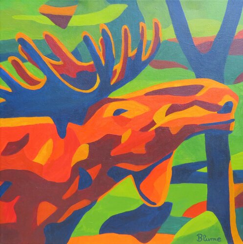 Autumn in the Skandinavian Woods by Beate Blume, Painting for Sale on Singulart