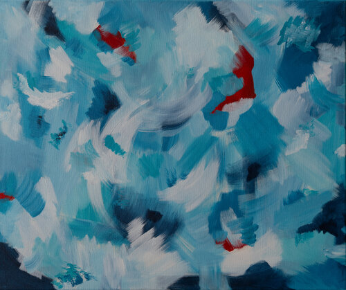 Swirling Blue Beate Blume
