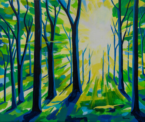 Forest Light von Beate Blume, Malerei kaufen auf Singulart