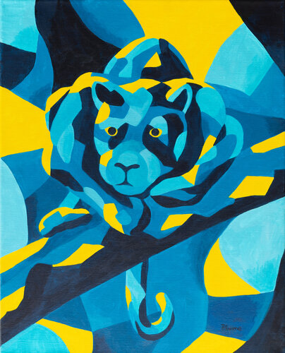 Night of the Black Panther von Beate Blume, Malerei kaufen auf Singulart